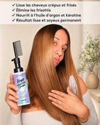 Keratin Hair Straightening Cream with Comb 100ml  Repair Damaged Frizzy Hair Soft Smooth Shiny Straightening Deep Moisturizing