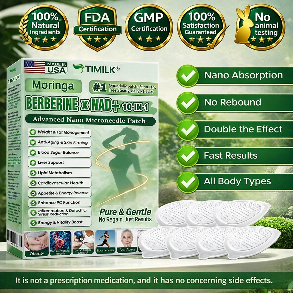 SlimGlow Patch™ – Breakthrough 10-in-1 Nano Microneedle Technology