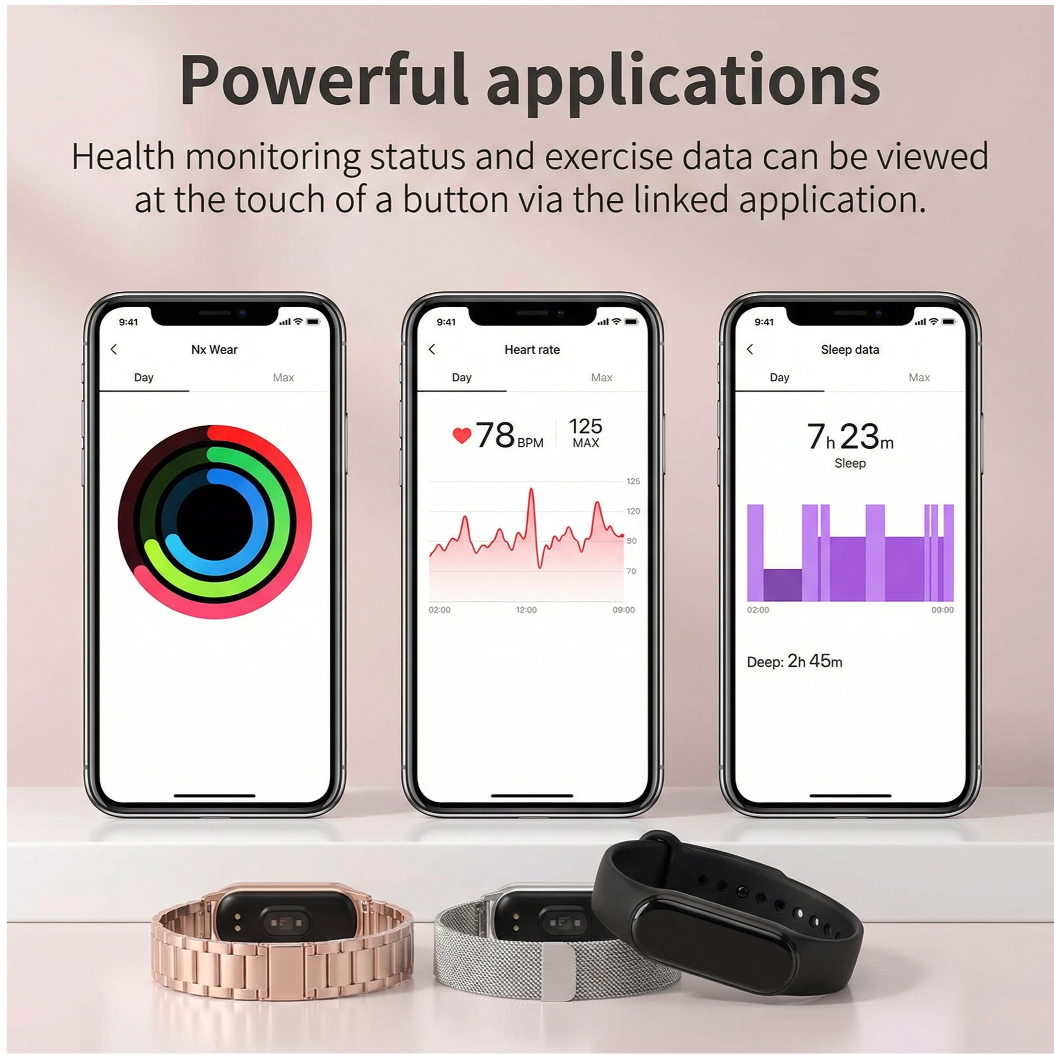 AuraFit™ Elegance Smart Bracelet