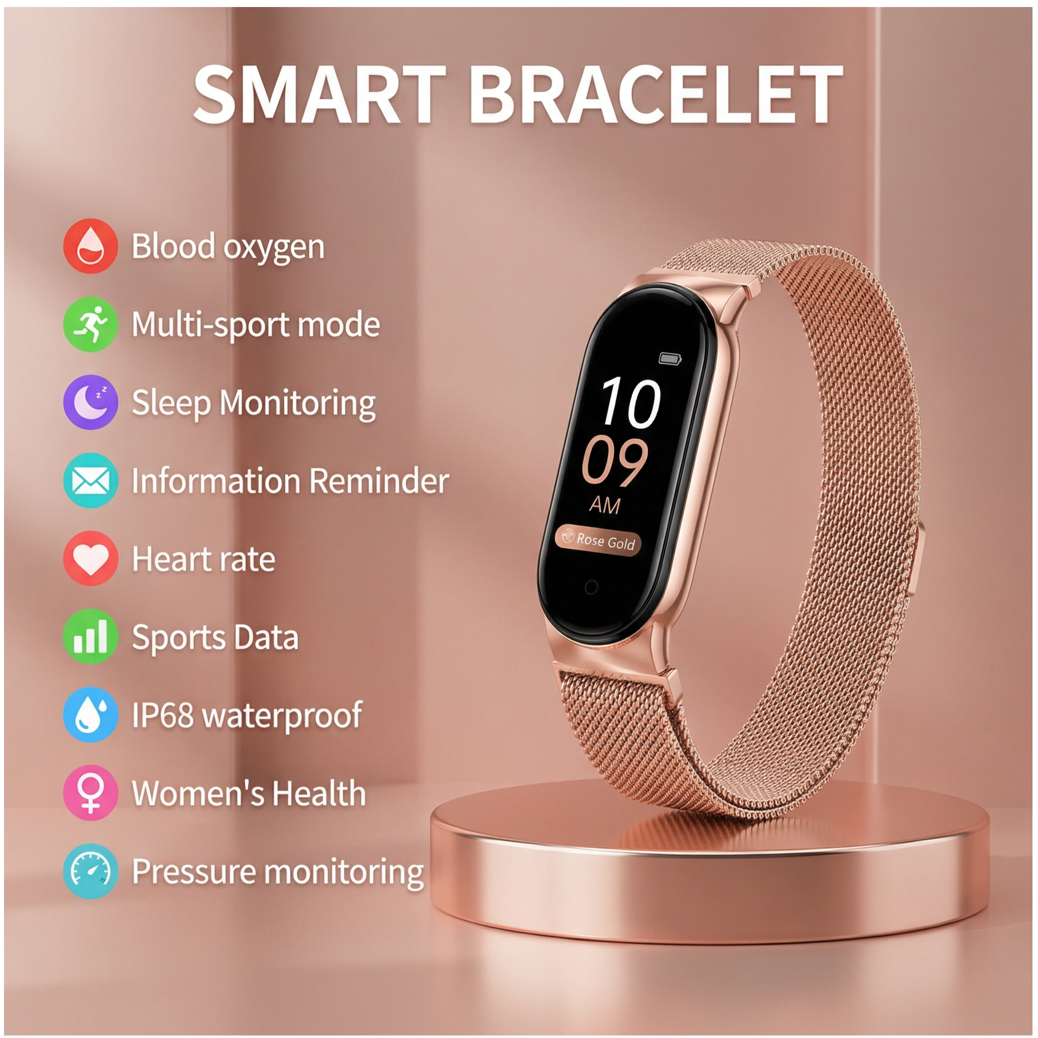 AuraFit™ Elegance Smart Bracelet